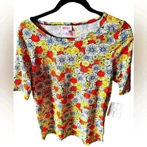 Lularoe large floral Gigi top. Beautiful retro Spring‎ floral! NWT.